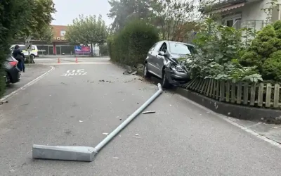 Aarau Rohr AG – Gartenzaun plattgefahren – am Mercedes entstand Totalschaden