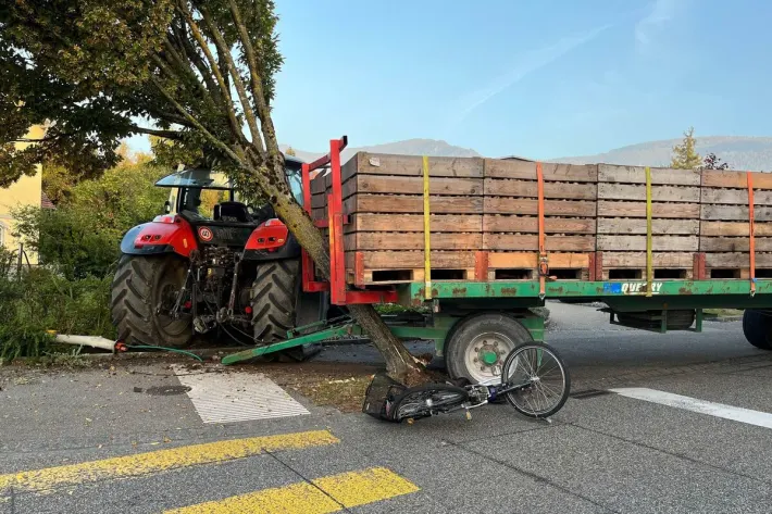 Unfall in Langendorf SO – Fahrradfahrerin von einem Traktor-Anhänger erfasst