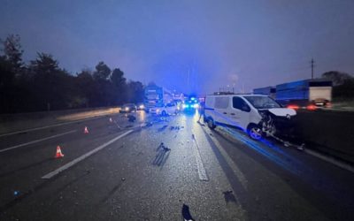 A2 in Pratteln BL – Massenkarambolage mit sieben Autos