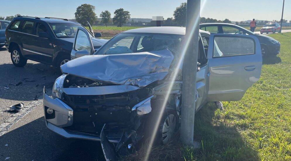 Härkingen SO – Seitlich-frontale Kollision zwischen zwei Autos – eine Person verletzt