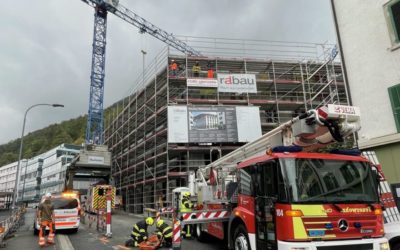 Stadt Chur GR – Mann (57) nach Arbeitsunfall mit Hubretter geborgen