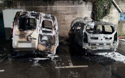 Villmergen AG – Auto in Vollbrand zieht ein weiteres Fahrzeug in Mitleidenschaft