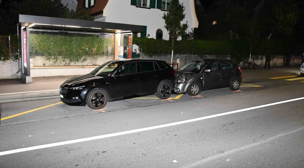Stadt Chur GR – Auffahrunfall zwischen zwei Autos – zwei Personen verletzt