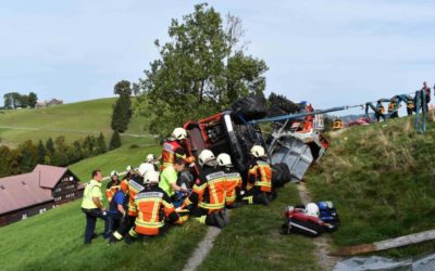 Trogen AR – Landwirt (49) bei Arbeitsunfall leicht verletzt