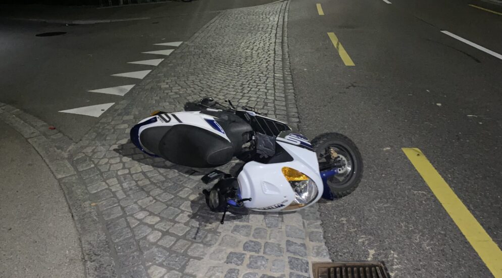 Weinfelden TG – Rollerfahrer (17) verunfallt bei Flucht vor Polizei