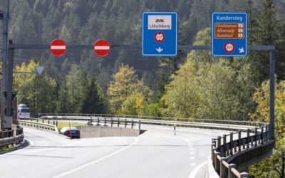 Kandersteg BE – Gewichtsbeschränkung bei Brücken zum Autoverlad auf der N6