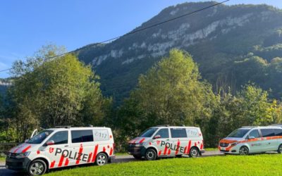 Wolfenschiessen NW – Gemeinsame Reisecarkontrolle der Polizeikorps