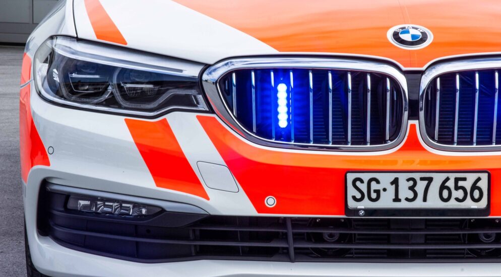 Stadt St.Gallen SG / Autobahn A1 – Auffahrkollision zwischen Auto und Motorrad