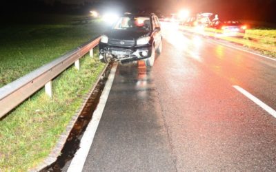 Waldkirch SG – Mit entwendetem Auto Unfall gebaut – zwei Personen verletzt