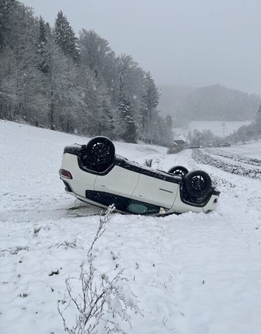 Kanton Aargau – Wintereinbruch führt zu mehreren Verkehrsunfällen