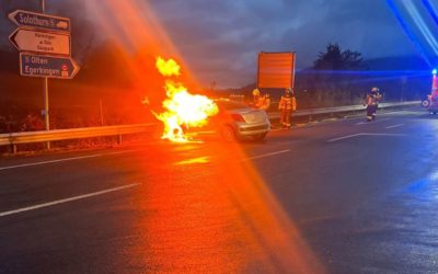 Egerkingen SO – Auto in Brand geraten
