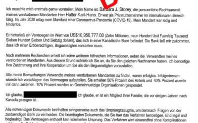 Kanton Obwalden – Betrügerische Anwaltsschreiben