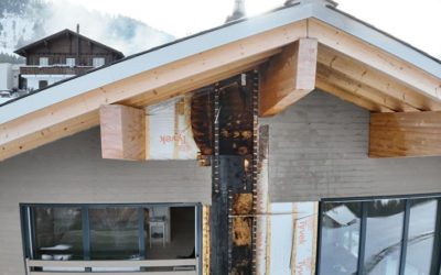 Dallenwil NW – Hausfassade im Wirzweli gerät in Brand
