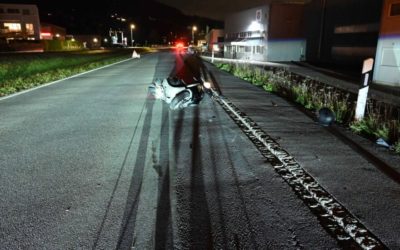 Berneck SG – Rollerfahrer (57) nach Kollision mit Auto leicht verletzt