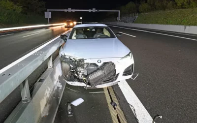 Inwil – A14 LU – Enormer Sachschaden nach Unfall