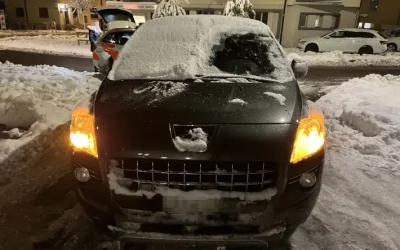 Kanton St. Gallen – Autoscheiben nicht genug von Eis oder Schnee befreit