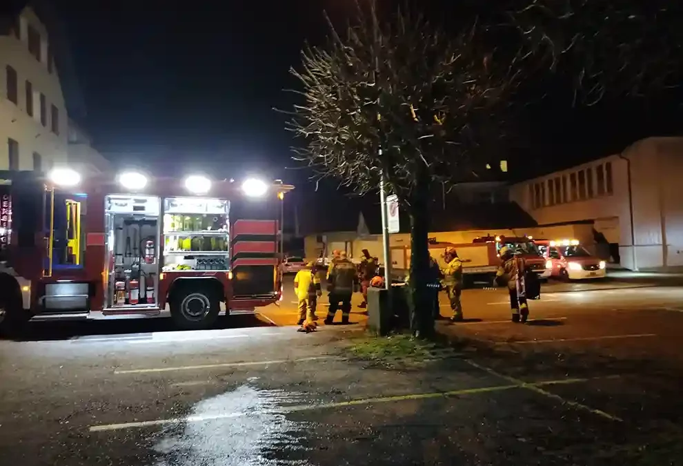 Oensingen SO – Brandalarm im Hotel Chrüz