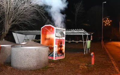 Zuzwil SG – Brand eines Kleidercontainers