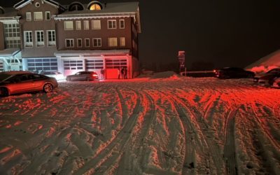 Winterliche Strassenverhältnisse verführen Leute zum Driften auf der Schwägalp AR