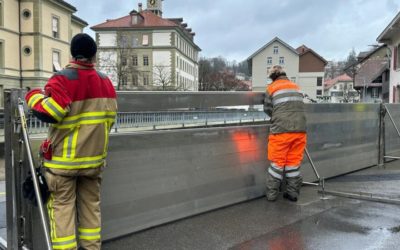 Schutz und Rettung Bern – Aktuelle Hochwasserlage