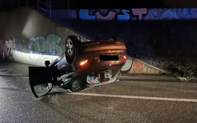 Muttenz BL – A18 Autobahnauffahrt nach Unfall komplett gesperrt