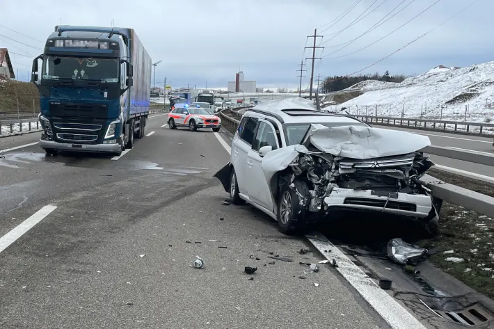 Sirnach TG – A1 nach Unfall gesperrt