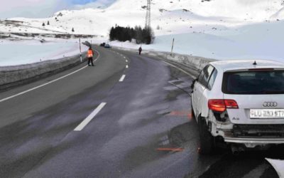 Bivio GR – Streifkollision zwischen zwei Autos – eine Person verletzt