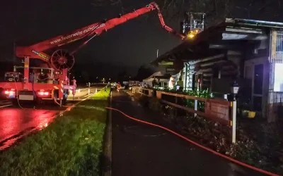 Rothrist AG – Feuer zerstört das Innere des Restaurants Chalet Simmental