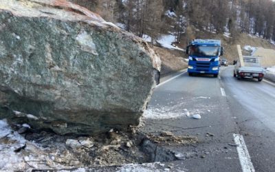 Kanton GR / Engadinerstrasse – Felssturz zwischen Sils Baselgia und Plaun da Lej