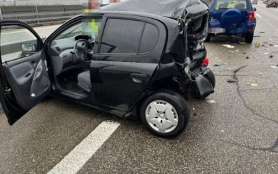 A5 bei Luterbach SO – Auffahrkollision mit drei Fahrzeugen – eine Person verletzt