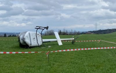 Rothenhausen TG – Helikopterabsturz während Flugstunde – Insassen verletzt