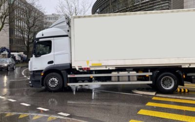 Stadt Zug ZG – Lastwagen blockiert Strasse