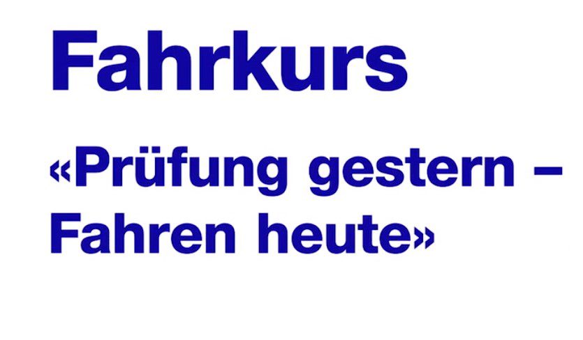Stadtpolizei Zürich – Verkehrsvorschriften und Fahrtechniken ändern sich laufend