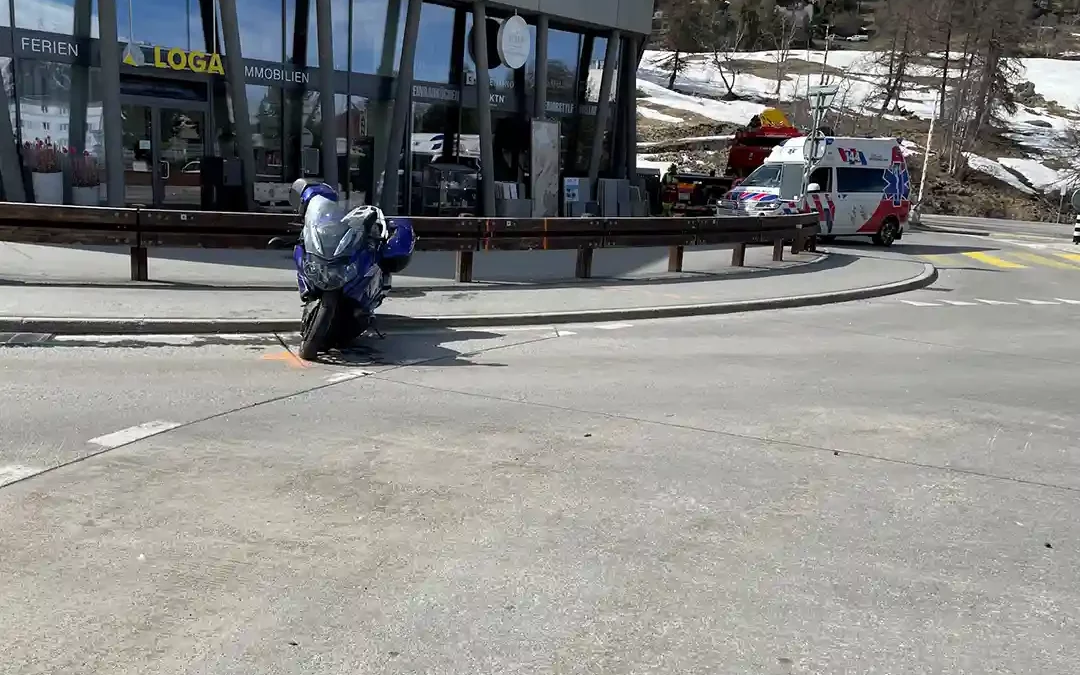 St. Moritz – Sturz im Kreisel