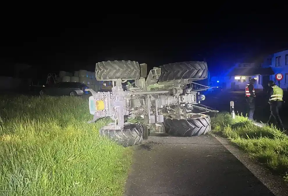 Zetzwil AG – Betrunken mit Traktor verunfallt