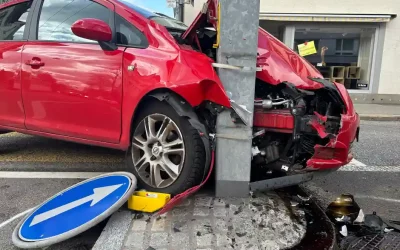 Stadt St.Gallen – Kontrolle über Fahrzeug verloren
