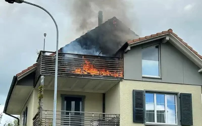 Münsingen BE – Brand in einem Einfamilienhaus