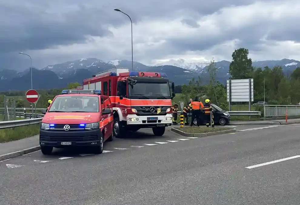 Oberriet SG – Fahrzeugbrand