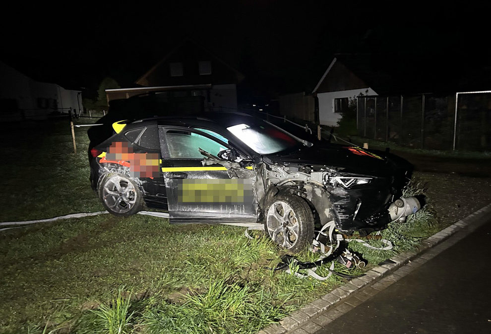 Ehrendingen AG – Betrunken mit Hydrant kollidiert