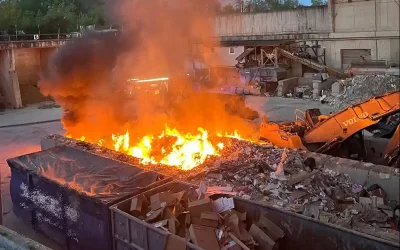 Birsfelden BL – Brandfall in Abfallentsorgungsstelle erfordert Feuerwehreinsatz