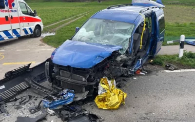 Tägerwilen TG – Drei Personen bei Unfall verletzt