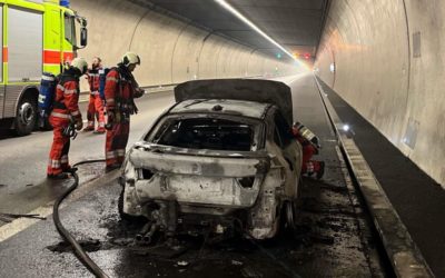 A3 / Zürich ZH – Fahrzeugbrand in Autobahntunnel