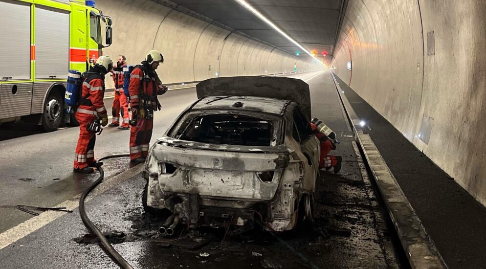 A3 / Zürich ZH – Fahrzeugbrand in Autobahntunnel