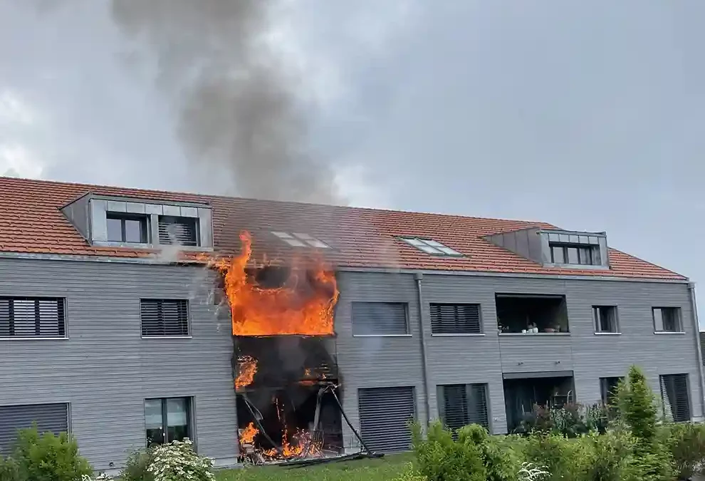Chapelle (Glâne) FR – Brand eines Wohnhauses