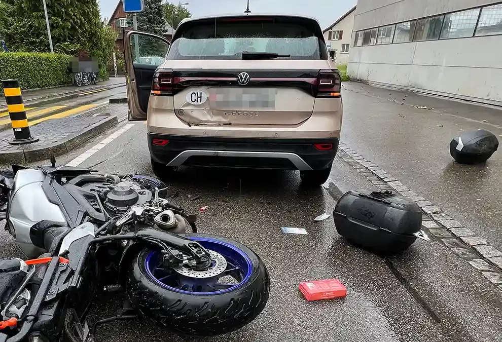 Frasnacht TG – Motorradfahrer verletzt