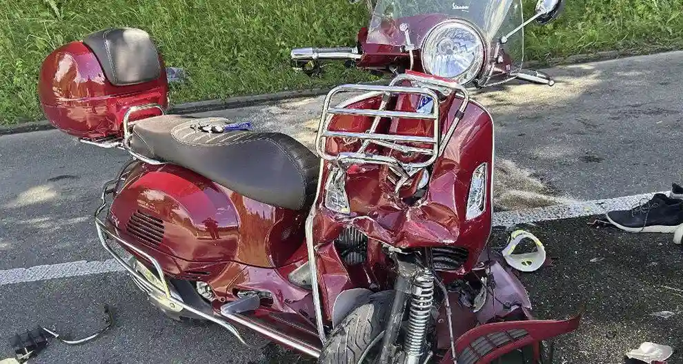 Thayngen SH – Frontalkollison zwischen Personenwagen und Motorrad