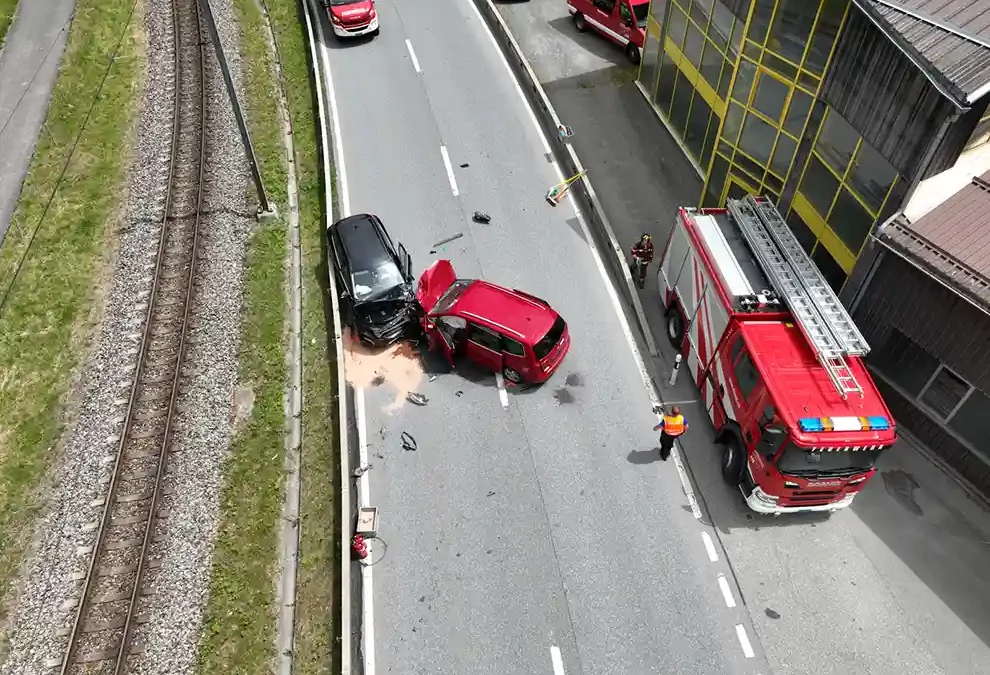 Fideris GR – Zwei Verletzte nach Frontalkollision