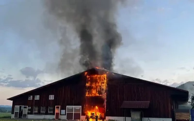 Dagmarsellen LU – Brand einer Scheune – niemand verletzt
