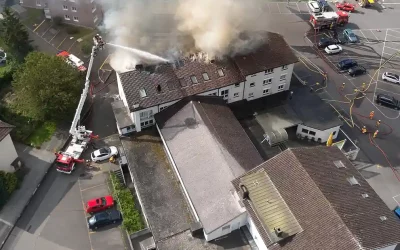 Gebäudebrand in Altdorf UR – drei Personen leicht verletzt