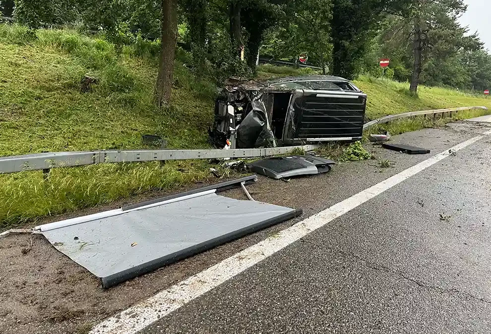 Goldach SG – Selbstunfall auf Autobahn